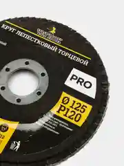 Круг лепестковый торцевой (КЛТ), 125 х 22 мм, шлифовальный, серия Про, Чеглок