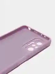 Тёмно-розовый чехол для Xiaomi Redmi NOTE 10 pro с защитой камеры и бархатом внутри