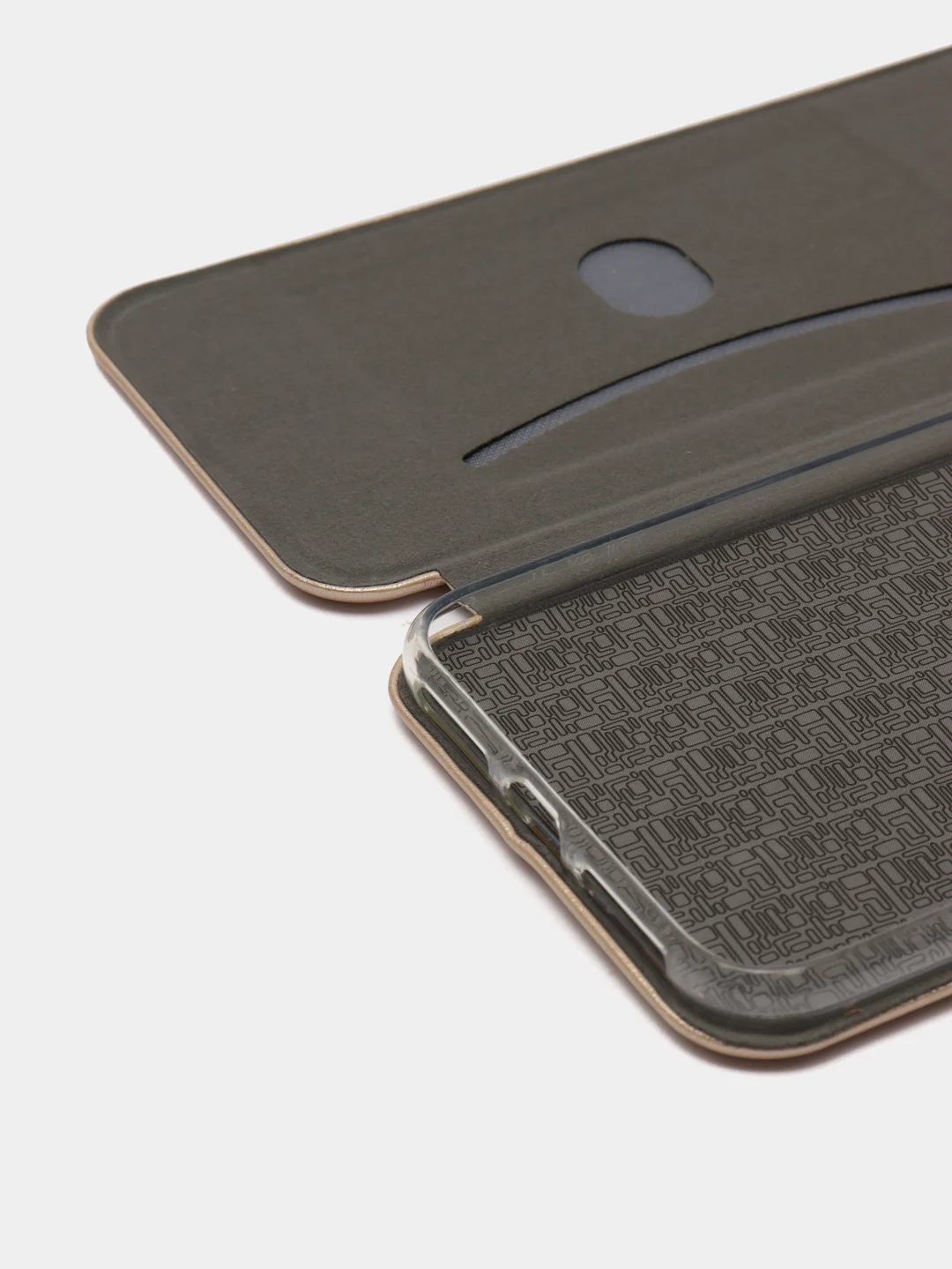 Золотой чехол-книжка iPhone XS Max