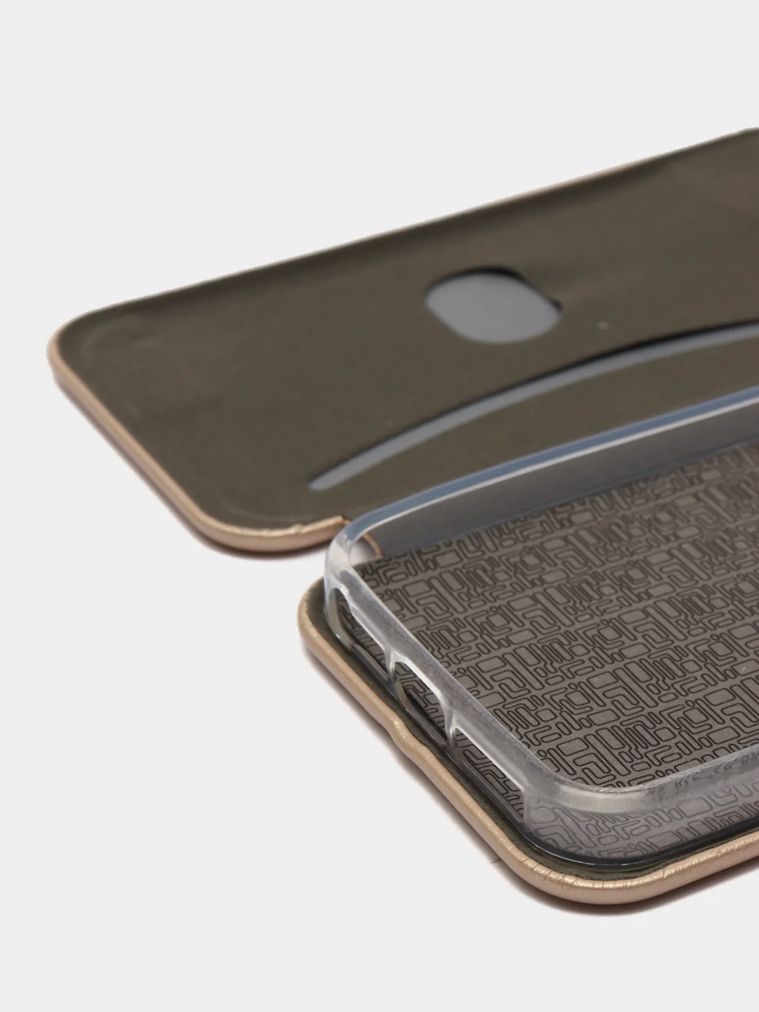Золотой чехол-книжка iPhone 5 / iPhone SE