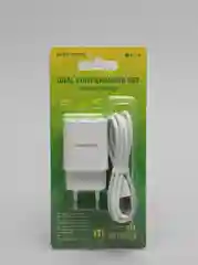 Белый зарядное устройство Borofone, кабель Lightning, USB