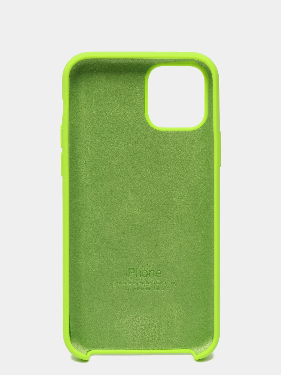 Лайм чехол с бархатом iPhone 11 Pro