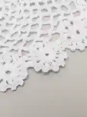 Белый ажурные салфетки для кухни