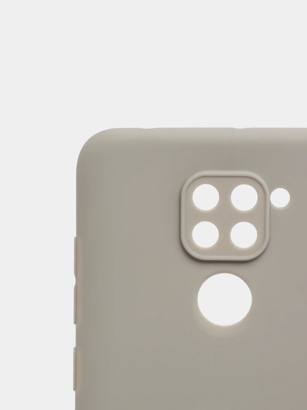 Серый чехол Xiaomi Redmi Note 9 силиконовый