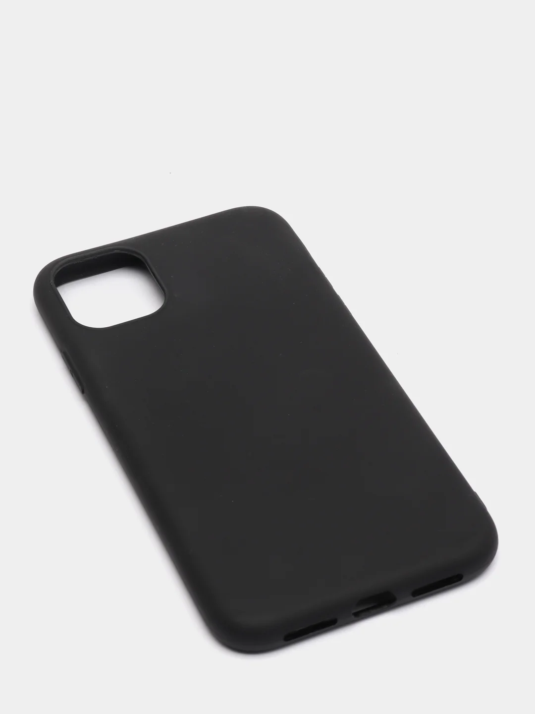 Черный чехол для iPhone (Айфон) 11 силиконовый, синий