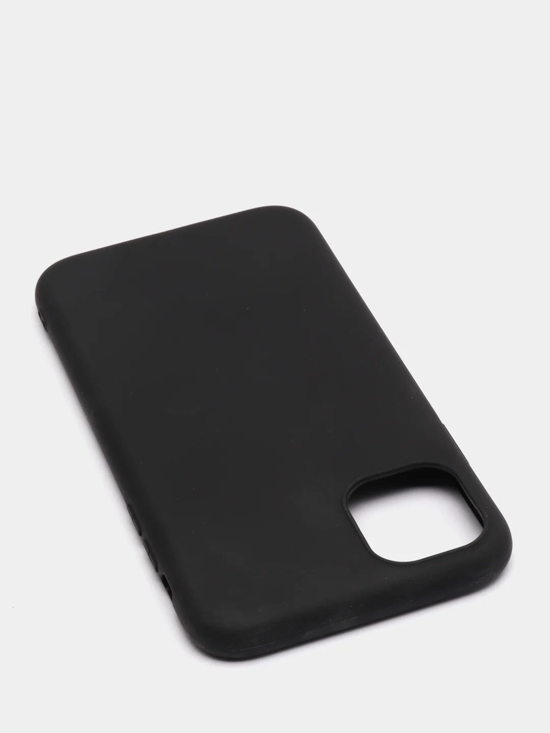 Черный чехол для iPhone (Айфон) 11 силиконовый, синий