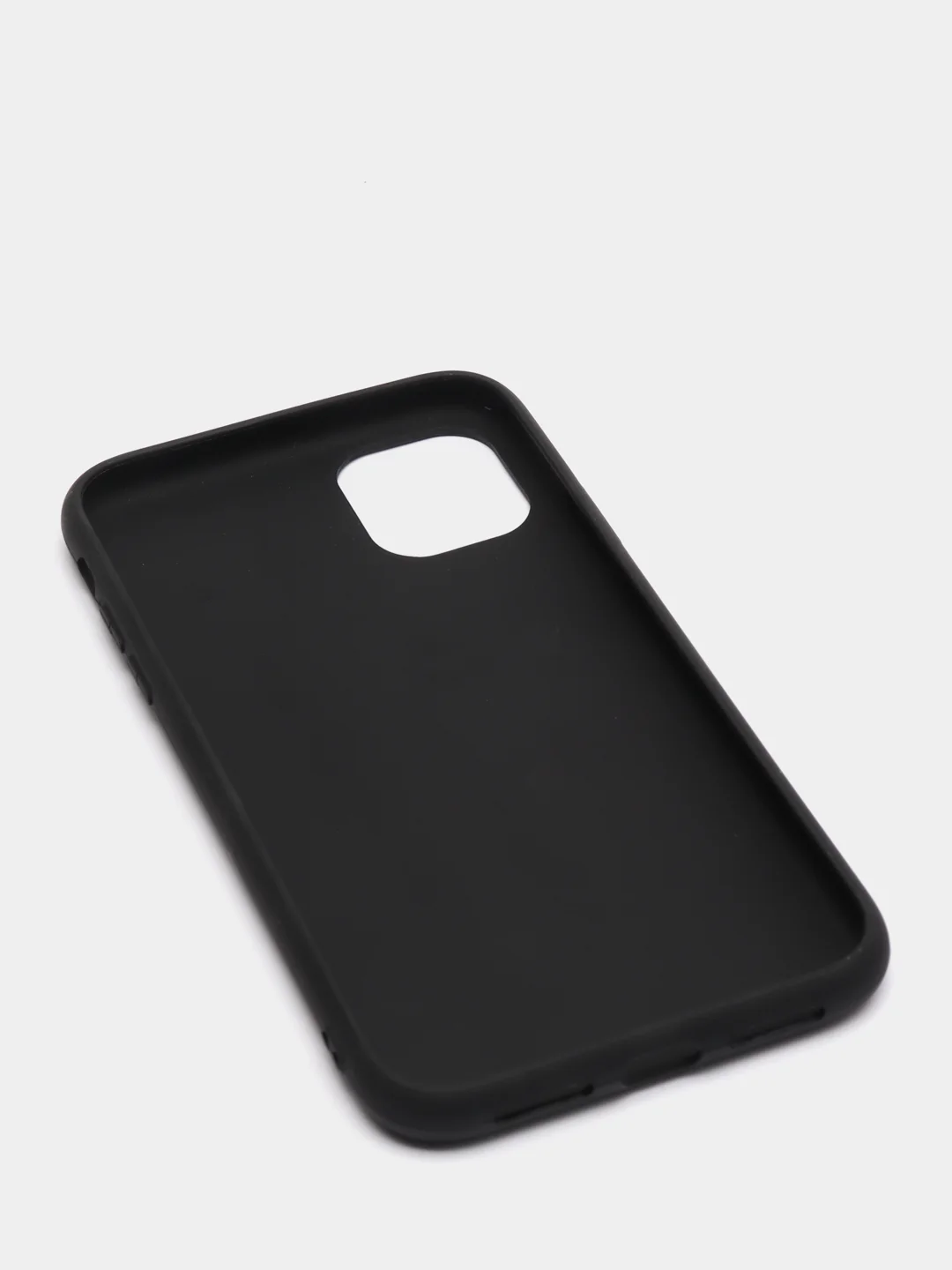 Черный чехол для iPhone (Айфон) 11 силиконовый, синий