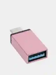 Розовый otg адаптер USB Type-C - USB 3.0