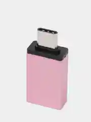 Розовый otg адаптер USB Type-C - USB 3.0