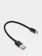 Черный кабель Type-C в нейлоновой оплетке 2А, быстрая зарядка, 4 размера