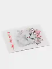 Бежевый мини-открытки