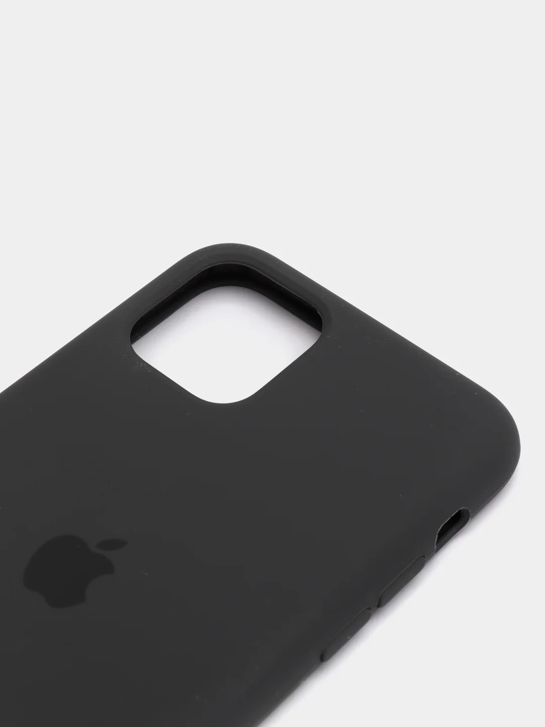 Угольный чехол для iPhone 11 Pro 5.8" Silicone Case, закрытый низ с логотипом