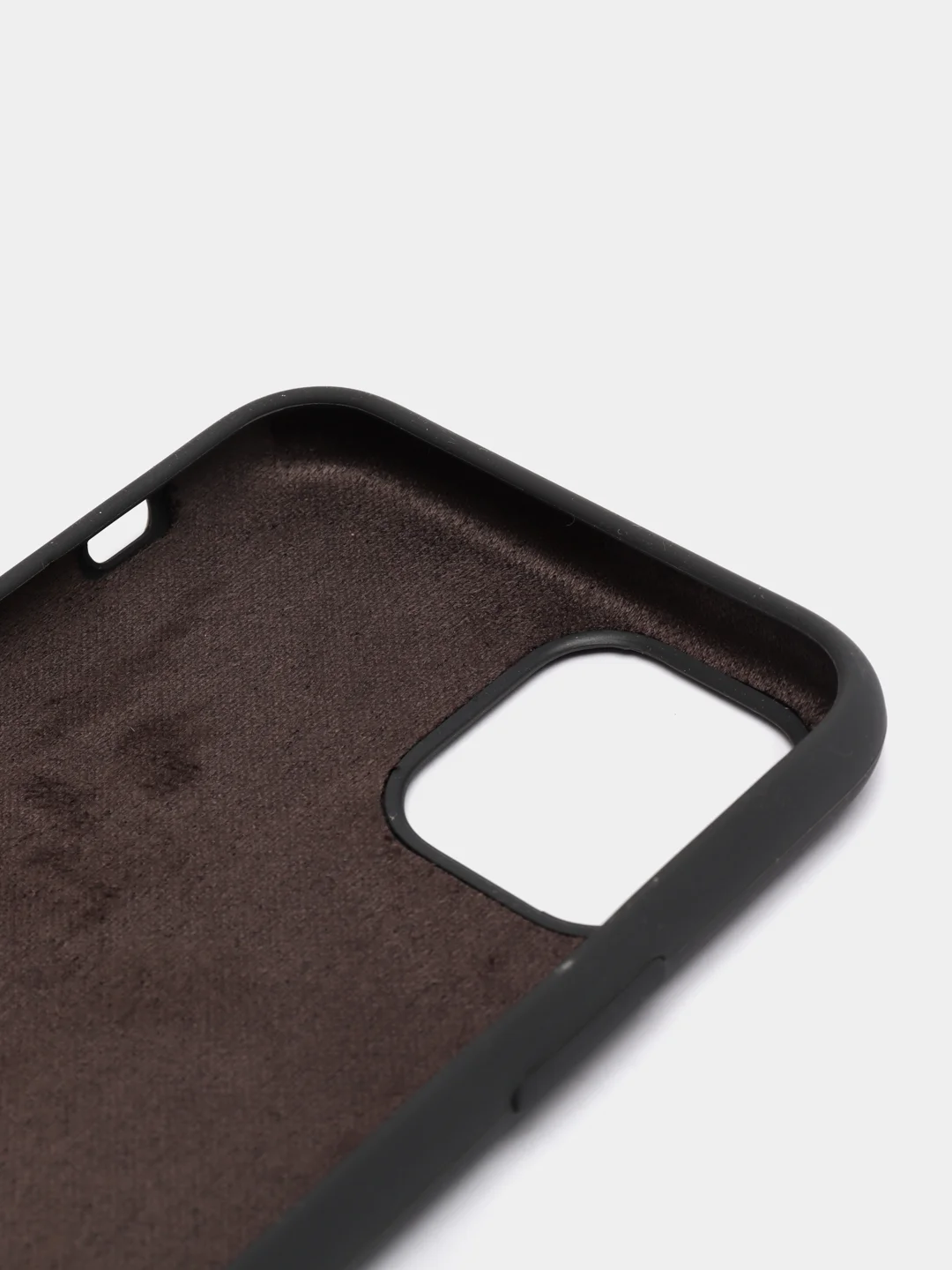 Угольный чехол для iPhone 11 Pro 5.8" Silicone Case, закрытый низ с логотипом