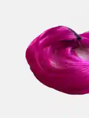 Вишнёвый кудрявые пряди на заколке, цветные, волнистые волосы