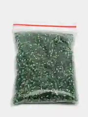Зеленый бисер мелкий зеленый, 30 г
