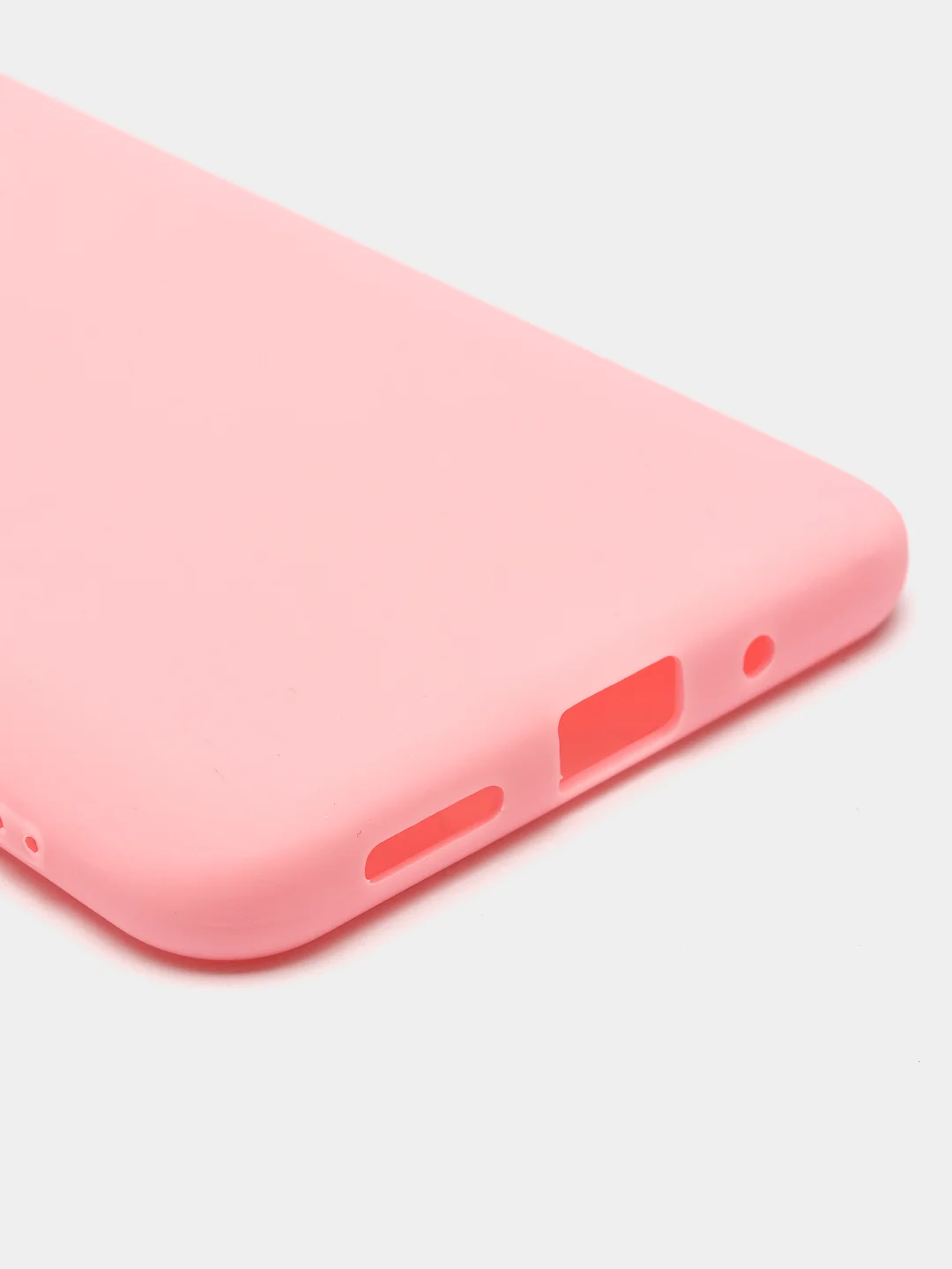 Розовый силиконовый чехол для Xiaomi Redmi 9A (Сяоми Редми 9А), прозрачный