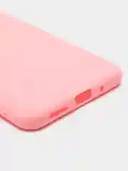 Розовый силиконовый чехол для Xiaomi Redmi 9A (Сяоми Редми 9А), прозрачный