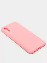 Розовый силиконовый чехол для Xiaomi Redmi 9A (Сяоми Редми 9А), прозрачный
