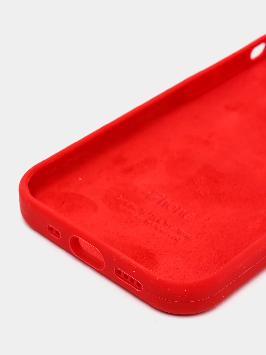Красный чехол силиконовый для iPhone 12 / 12 Pro, 12 mini, 12 Pro max, с логотипом