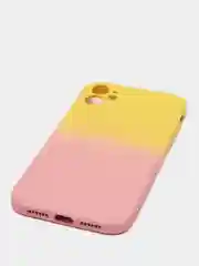 Желтый чехол градиентный для iPhone XR 11 12 13 Pro Max mini силиконовый айфон про макс