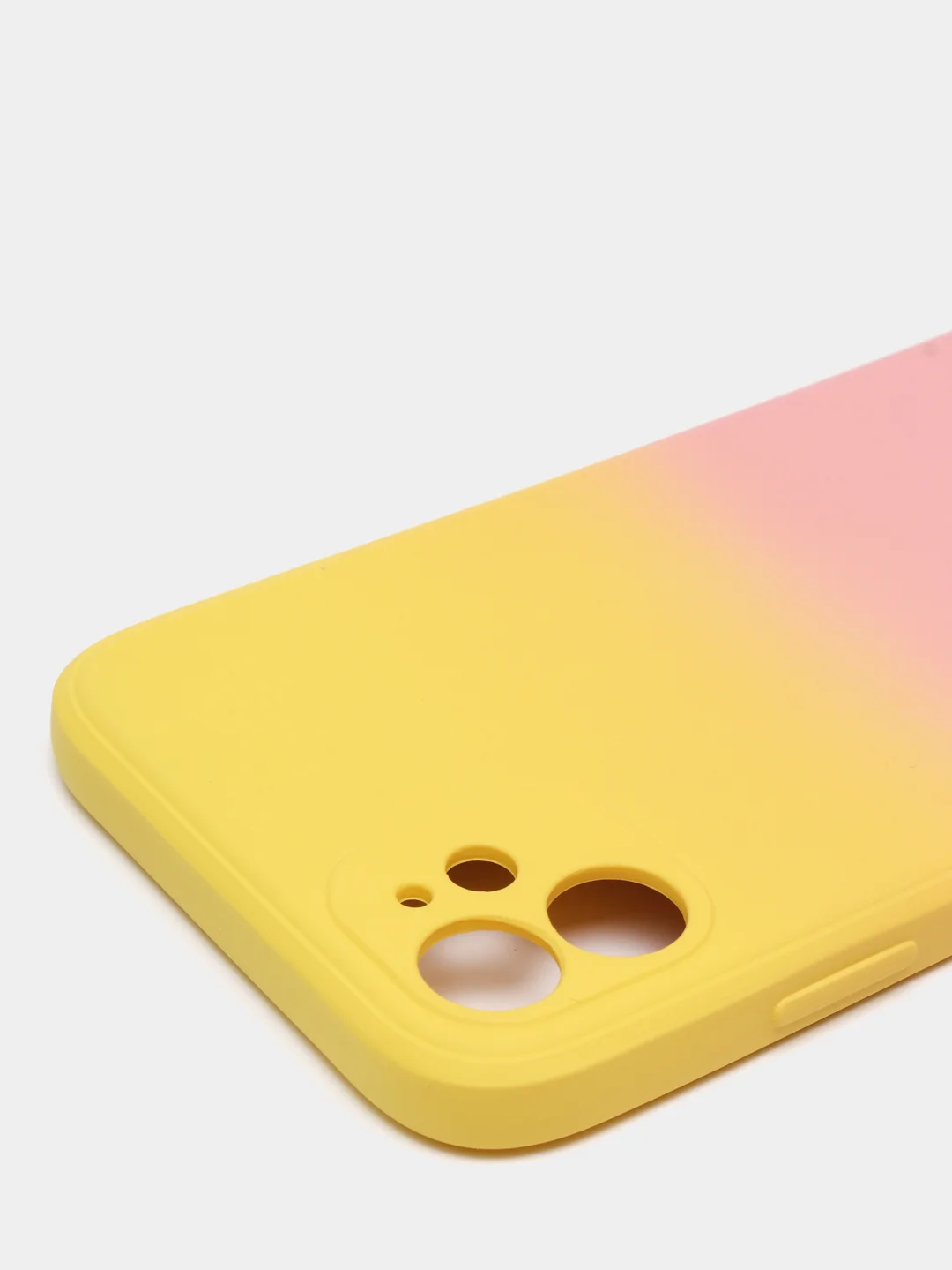 Желтый чехол градиентный для iPhone XR 11 12 13 Pro Max mini силиконовый айфон про макс