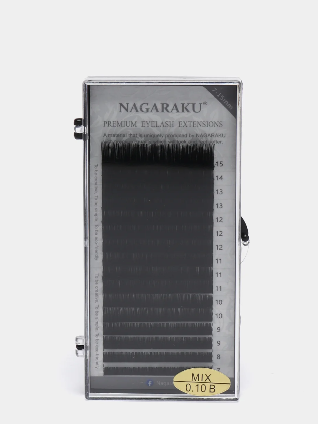 Ресницы для наращивания Nagaraku, микс 7-15 мм