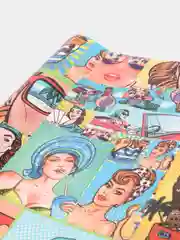 Ледяной бумага глянцевая подарочная новогодняя "Pop-art"