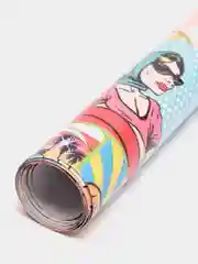 Ледяной бумага глянцевая подарочная новогодняя "Pop-art"