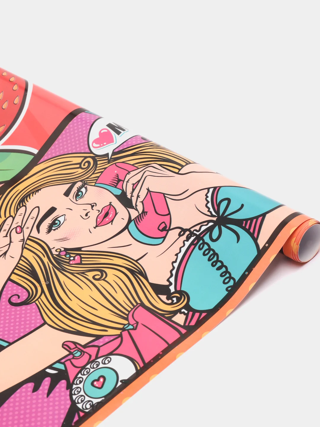 Конфетный бумага глянцевая подарочная новогодняя "Pop-art"