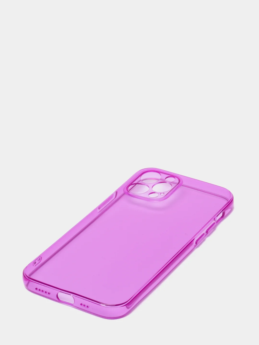 Пурпурный яркий силиконовый чехол iPhone XR, 11, 12 Mini, 12 Pro, 12 Pro Max
