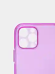Пурпурный яркий силиконовый чехол iPhone XR, 11, 12 Mini, 12 Pro, 12 Pro Max