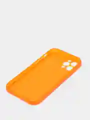 Оранжевый яркий силиконовый чехол iPhone XR, 11, 12 Mini, 12 Pro, 12 Pro Max
