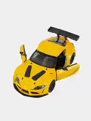 Желтый машинка металлическая инерционная/Toyota GR Supra Racing Concept  KT5421D/Kinsmart/