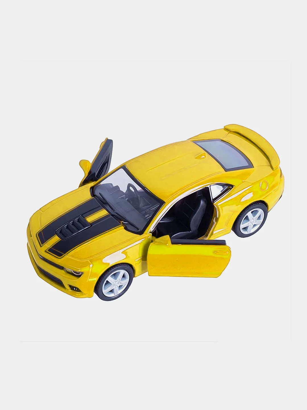 Желтый машинка металлическая инерционная/2014 Chevrolet Camaro KT5383DF 1:38 /Kinsmart/