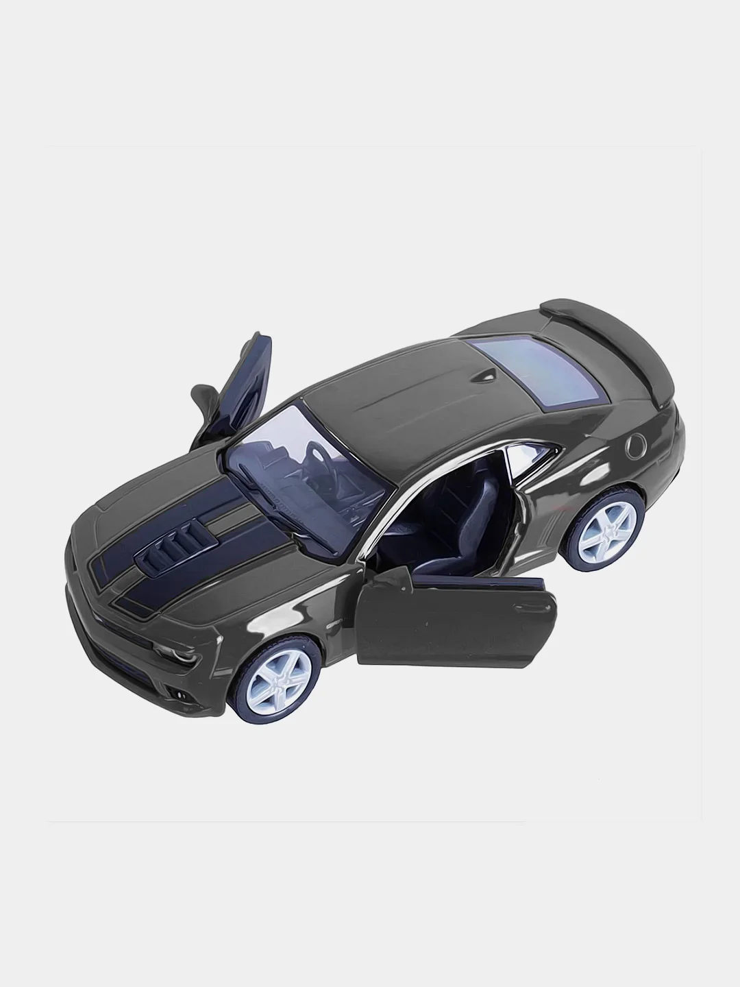 Серый металлик машинка металлическая инерционная/2014 Chevrolet Camaro KT5383DF 1:38 /Kinsmart/