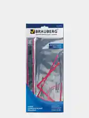Набор чертежный большой BRAUBERG "Crystal"