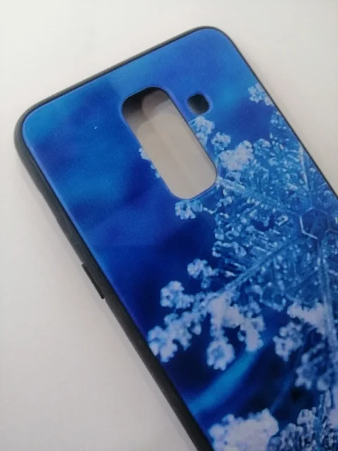 Силиконовый усиленный с рисунком чехол Samsung A6 plus/ СамсунгA6+(Plus)(A605FN)