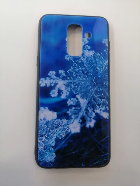 Силиконовый усиленный с рисунком чехол Samsung A6 plus/ СамсунгA6+(Plus)(A605FN)