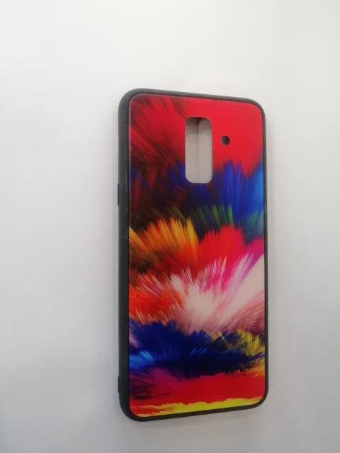Силиконовый усиленный с рисунком чехол Samsung A6 plus/ СамсунгA6+(Plus)(A605FN)