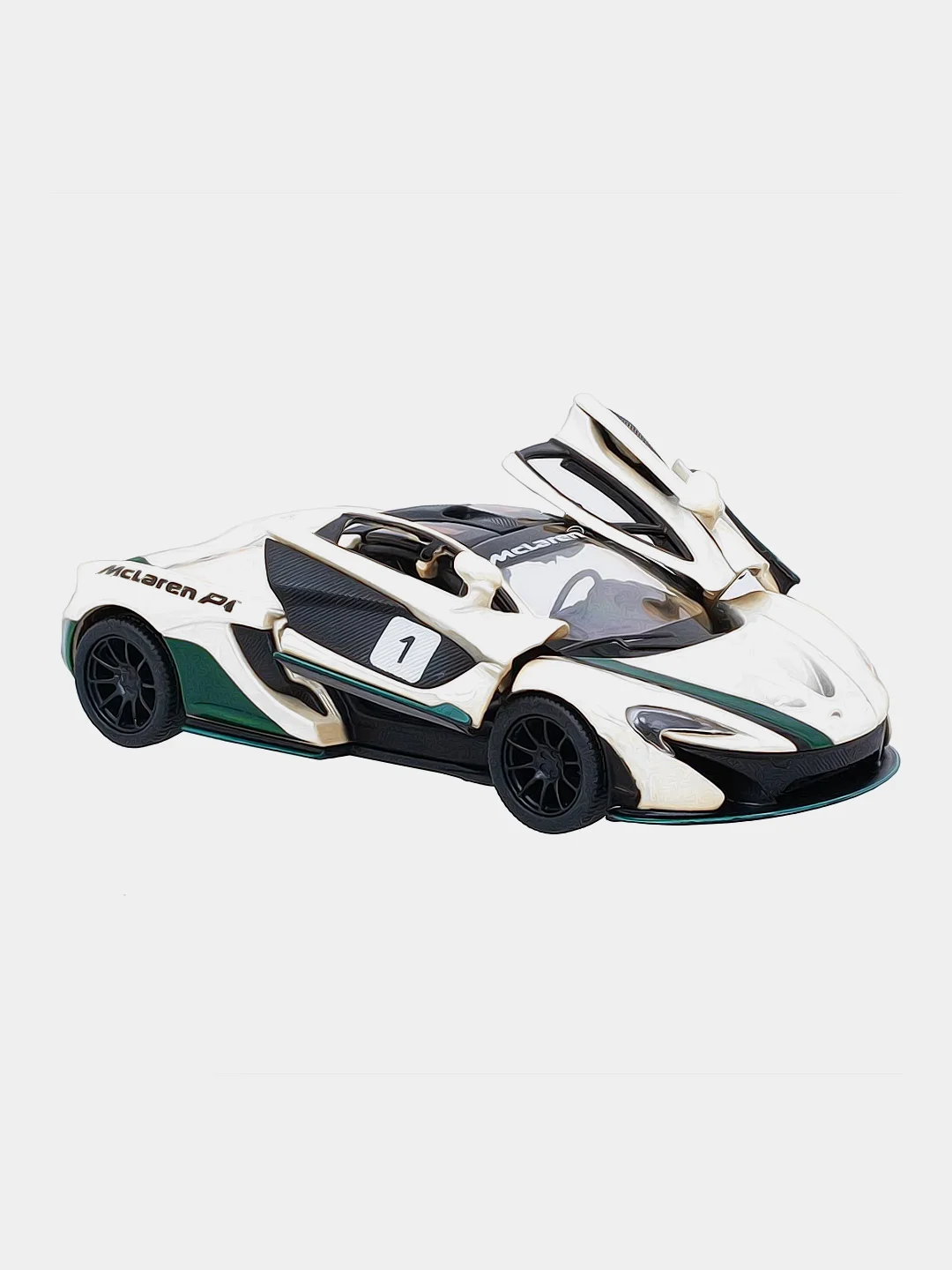 Белый машинка металлическая инерционная/McLaren P1 KT5393DF/Kinsmart/
