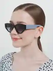Серый очки солнцезащитные женские, имиджевые, UV400