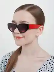 Красный очки солнцезащитные женские, имиджевые, UV400