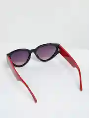 Красный очки солнцезащитные женские, имиджевые, UV400