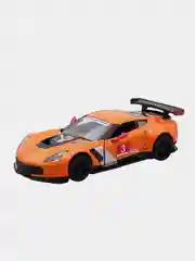 Оранжевый машинка металлическая инерционная/2016 Corvette C7.R Race Car KT5397 1:36 /Kinsmart/