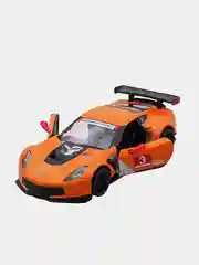Оранжевый машинка металлическая инерционная/2016 Corvette C7.R Race Car KT5397 1:36 /Kinsmart/