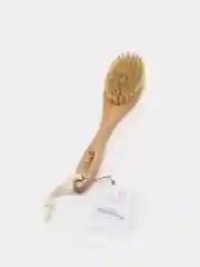 Антицеллюлитная массажная пилинг щетка для сухого массажа тела c натуральной щетиной 23 см