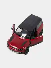 Бордовый машинка металлическая инерционная/LandRover Defender 90 KT5428D модель  1:36 Kinsmart