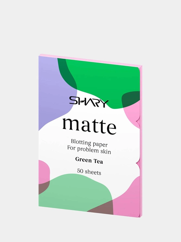 Shary матирующие салфетки для лица "Зеленый чай", 50 шт