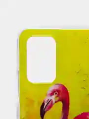 Желтый чехол для Samsung Galaxy A02s с ярким принтом, силиконовый