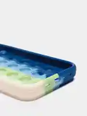Синий чехол силиконовый для iPhone, Pop it 2 12 Pro 12 Pro Max 11 11 Pro Max 11 Pro X/XS  XS Max
